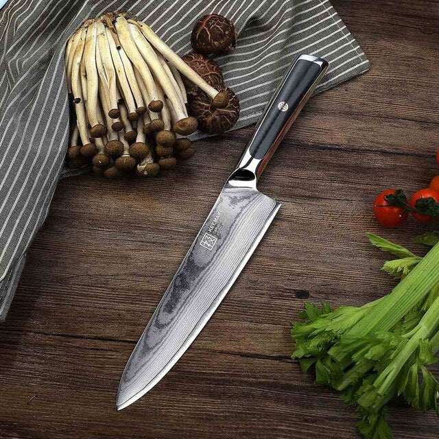 KEEMAKE Damascus Knives 8'' / 6.5 Chef Knife Japanese VG10 Core