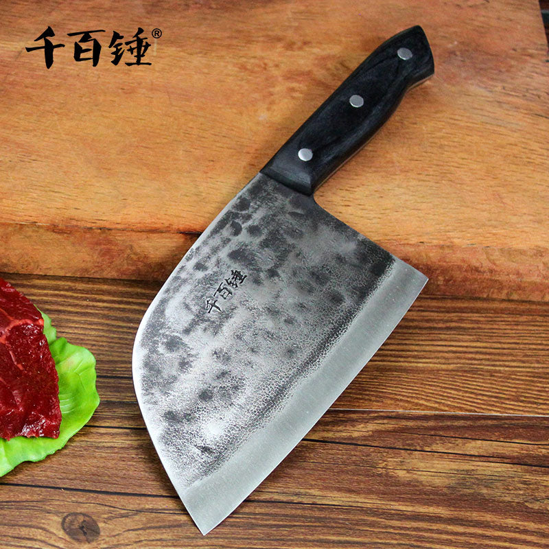 Handmade Chinese Cleaver Chopping Meat Chef Knife Butcher Home Tool 
